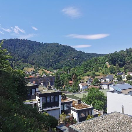 Terrassenwohnung Mit Toller Aussicht & Zentrumsnah Hornberg Exteriör bild