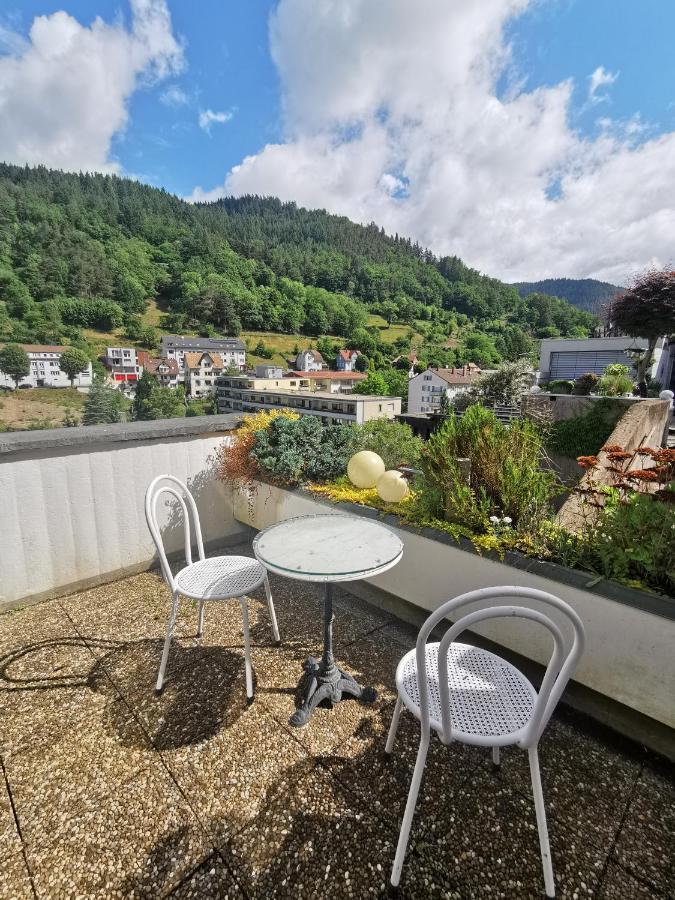Terrassenwohnung Mit Toller Aussicht & Zentrumsnah Hornberg Exteriör bild